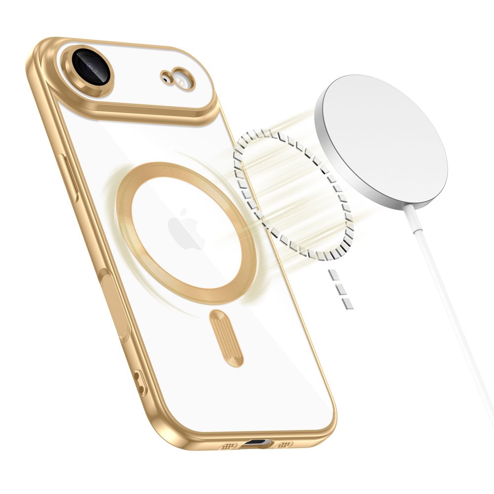 Tech-Protect MagFlex MagSafe Phone Case Cover iPhone 17 Air - Transparent Gold (0)