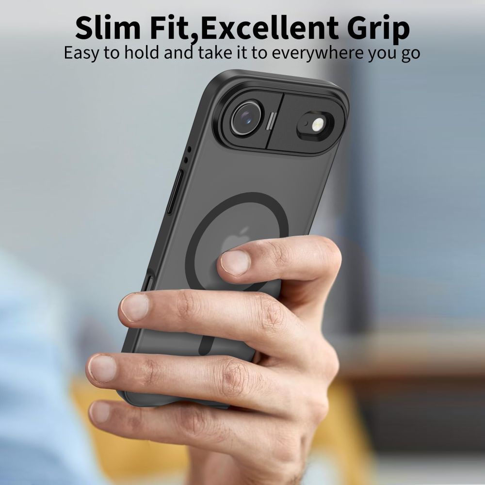 Tech-Protect MagStand MagSafe Phone Case Cover iPhone 17 Air - Matte Black (2)