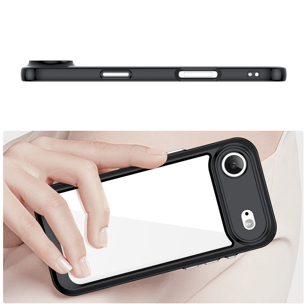 Outer Space Phone Case Cover iPhone 17 Air - Black Transparent (2)