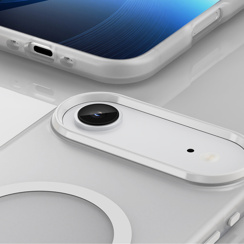 Magnetic Abrasive iPhone 17 Air Case Compatible with MagSafe - Matte White (2)