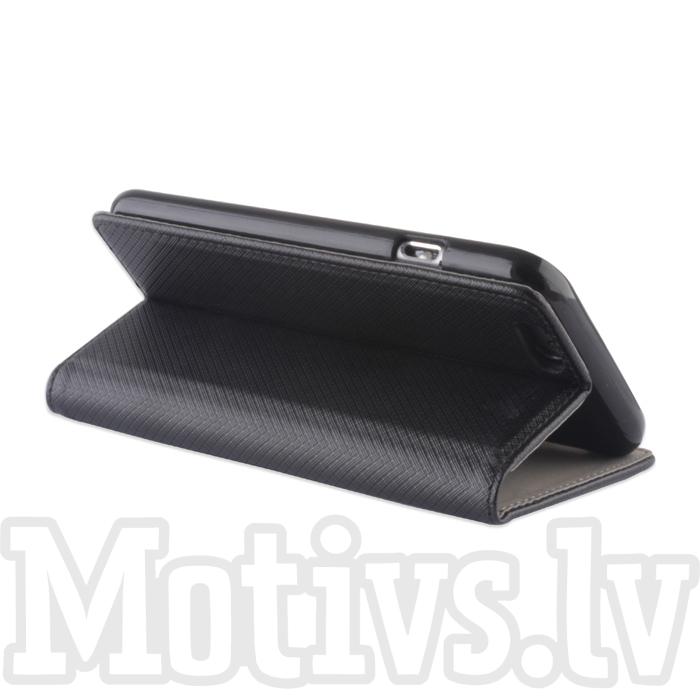 Apple iPhone XS MAX Magnet TPU Book Case Cover Wallet with Pockets - Black (3)