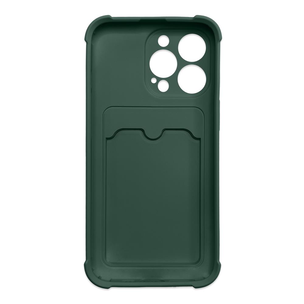 Apple iPhone XS Max 6.5" Silicone Wallet Card Case, Green (0)