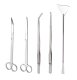 5-in-1 Aquarium Aquascaping Tool Kit for Fish Tank Plants