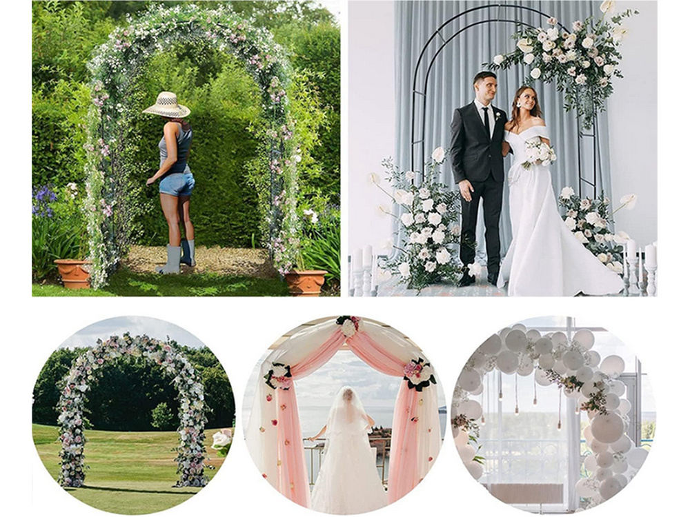 Garden Pergola Flower Support Wedding Arch (10)