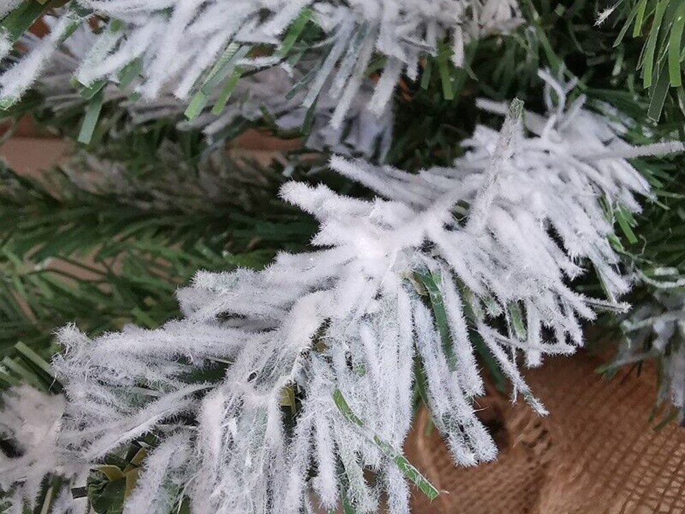 Small Snow Flocked Artificial Christmas Tree 50cm for Tabletop Desk Decor (3)