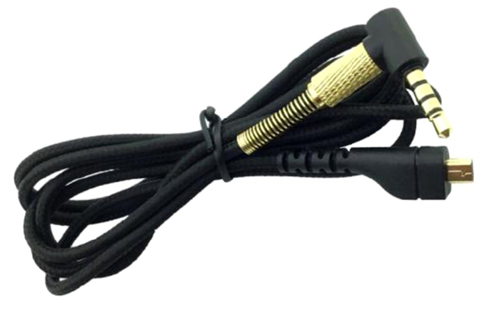 Audio cable for Steelseries Arctis 3 5 7 9X Pro headphones, 2m, black (0)