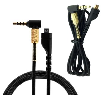 Audio cable for Steelseries Arctis 3 5 7 9X Pro headphones, 2m, black