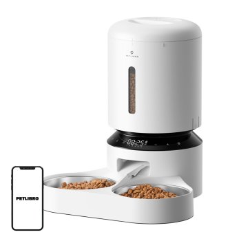 Automatic Pet Feeder Petlibro Granary Double Bowl 5L WiFi White