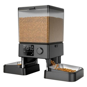Oneisall Dual Automatic Pet Feeder PFD-002 Voice Recorder 2kg