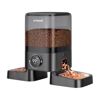 Double Smart Pet Feeder Oneisall PF10 5L with App Control & Voice Recording