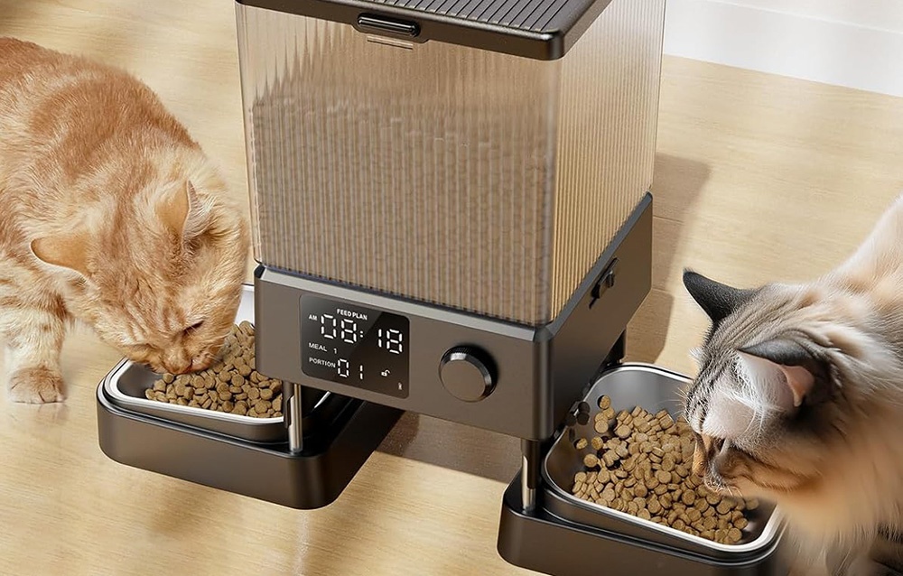 Oneisall Dual Automatic Pet Feeder PFD-002 Voice Recorder 2kg (3)