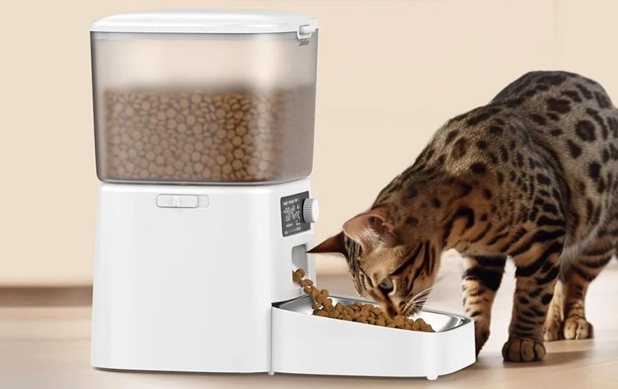 Oneisall PFD001 Pro Automatic Intelligent Food Dispenser Bowl Container-Dispenser for Dogs Cats Pets (1)