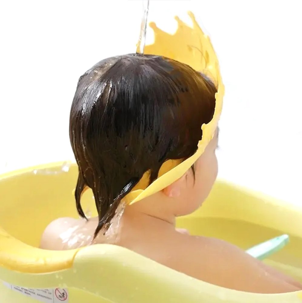 baby bath rinse shield crown yellow (3)