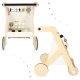 Educational Baby Wooden Walker Interactive Pusher with Sorter