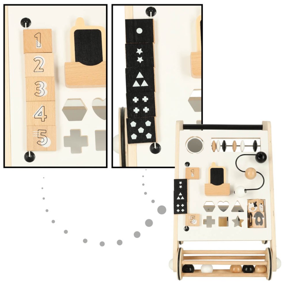 Educational Baby Wooden Walker Interactive Pusher with Sorter (7)