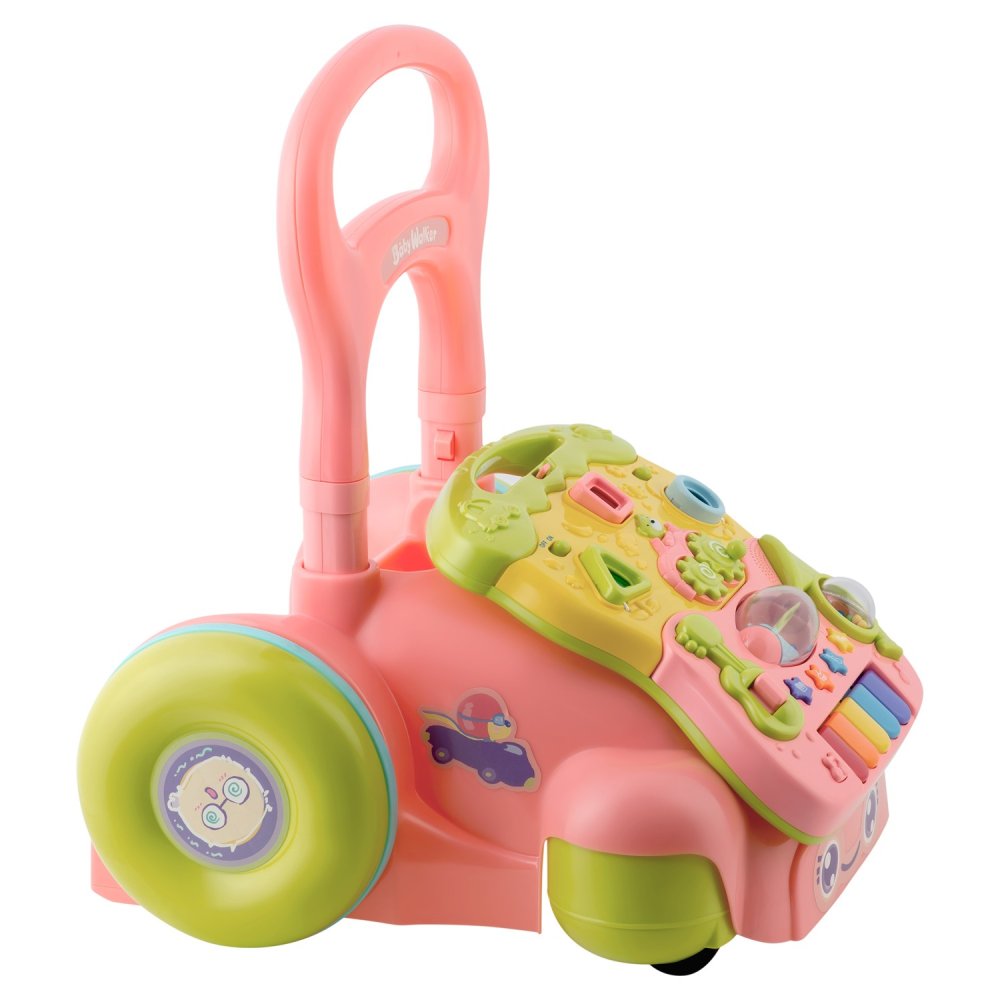 Ricokids 2-in-1 Educational Baby Activity Walker RK-744, Pink (0)