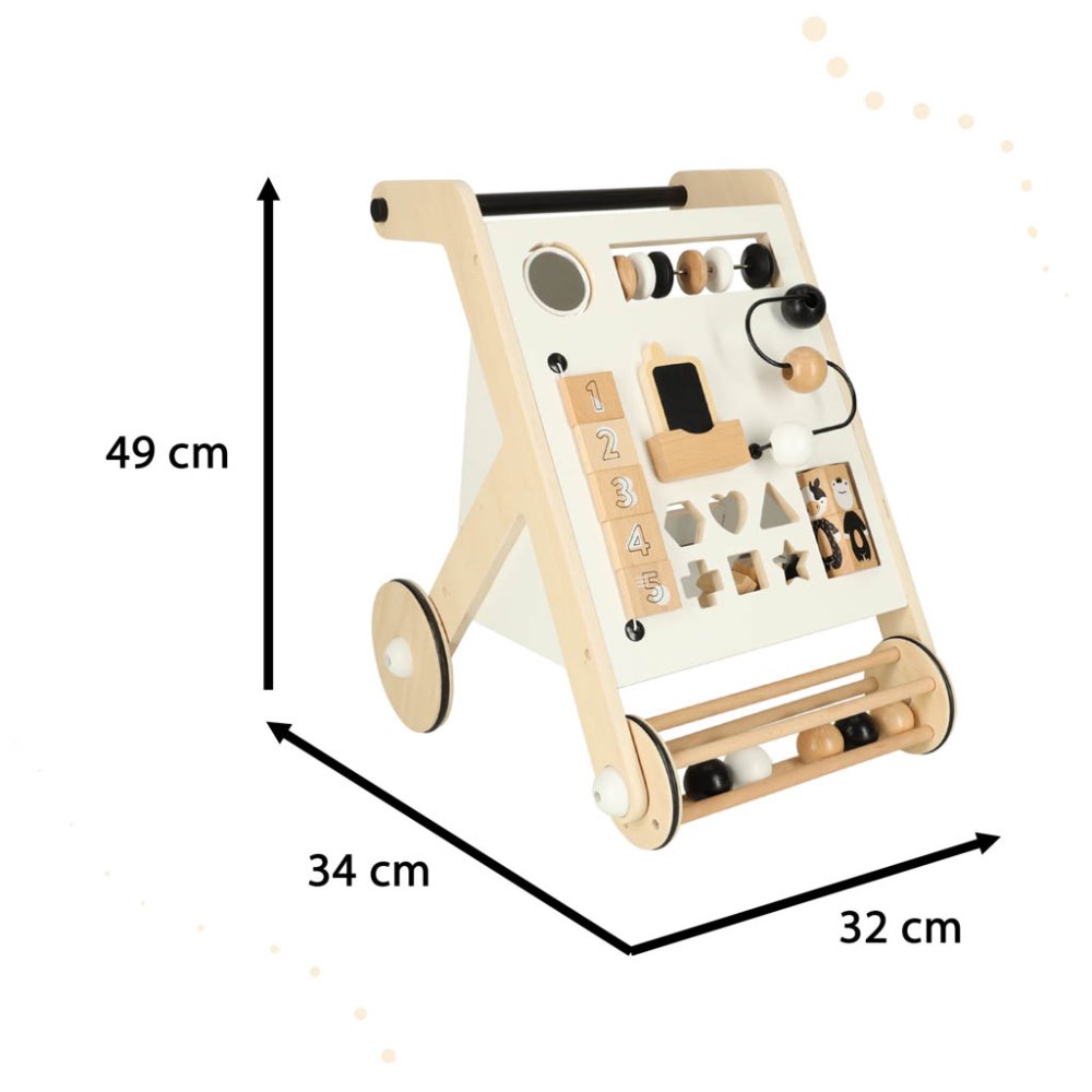 Educational Baby Wooden Walker Interactive Pusher with Sorter (2)