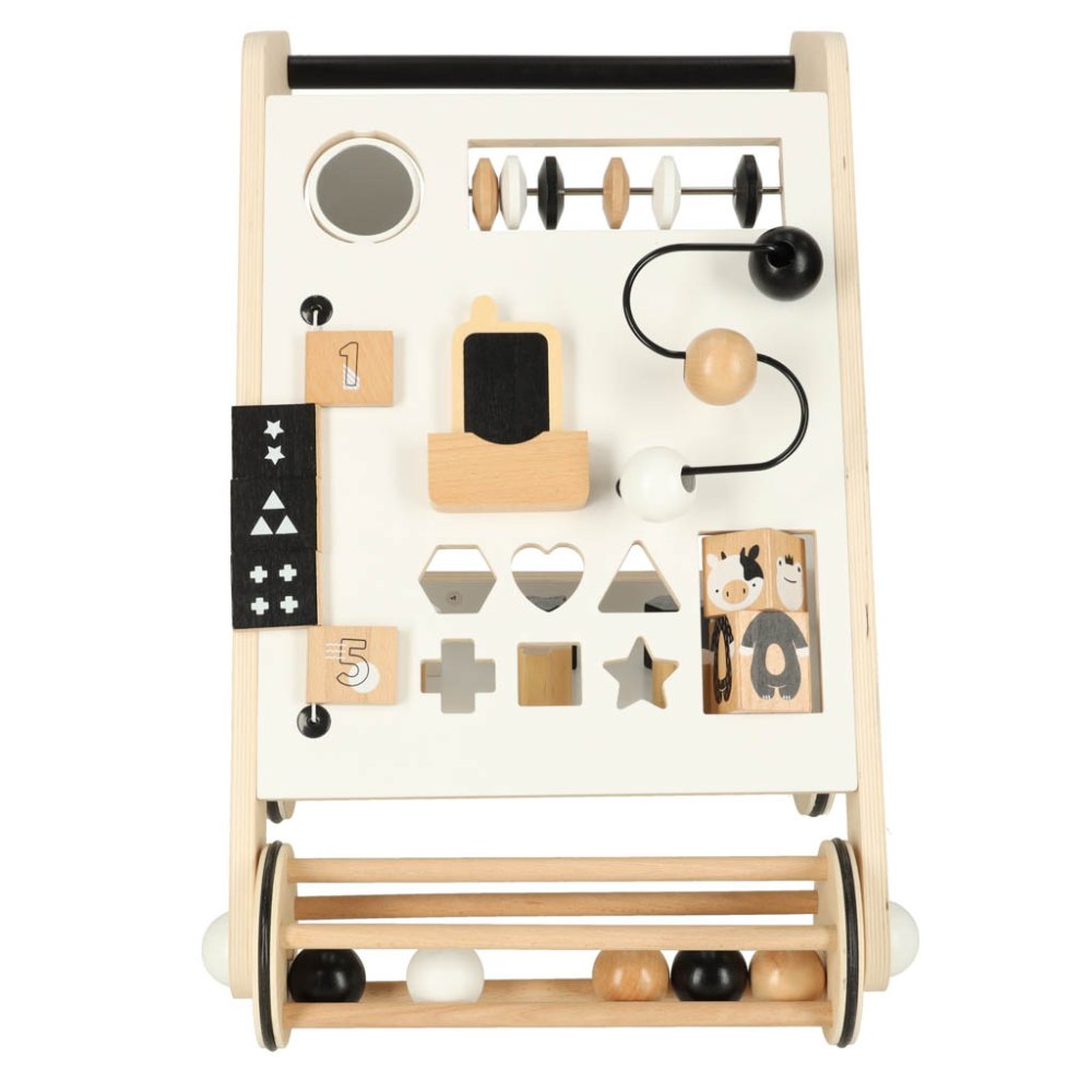 Educational Baby Wooden Walker Interactive Pusher with Sorter (11)