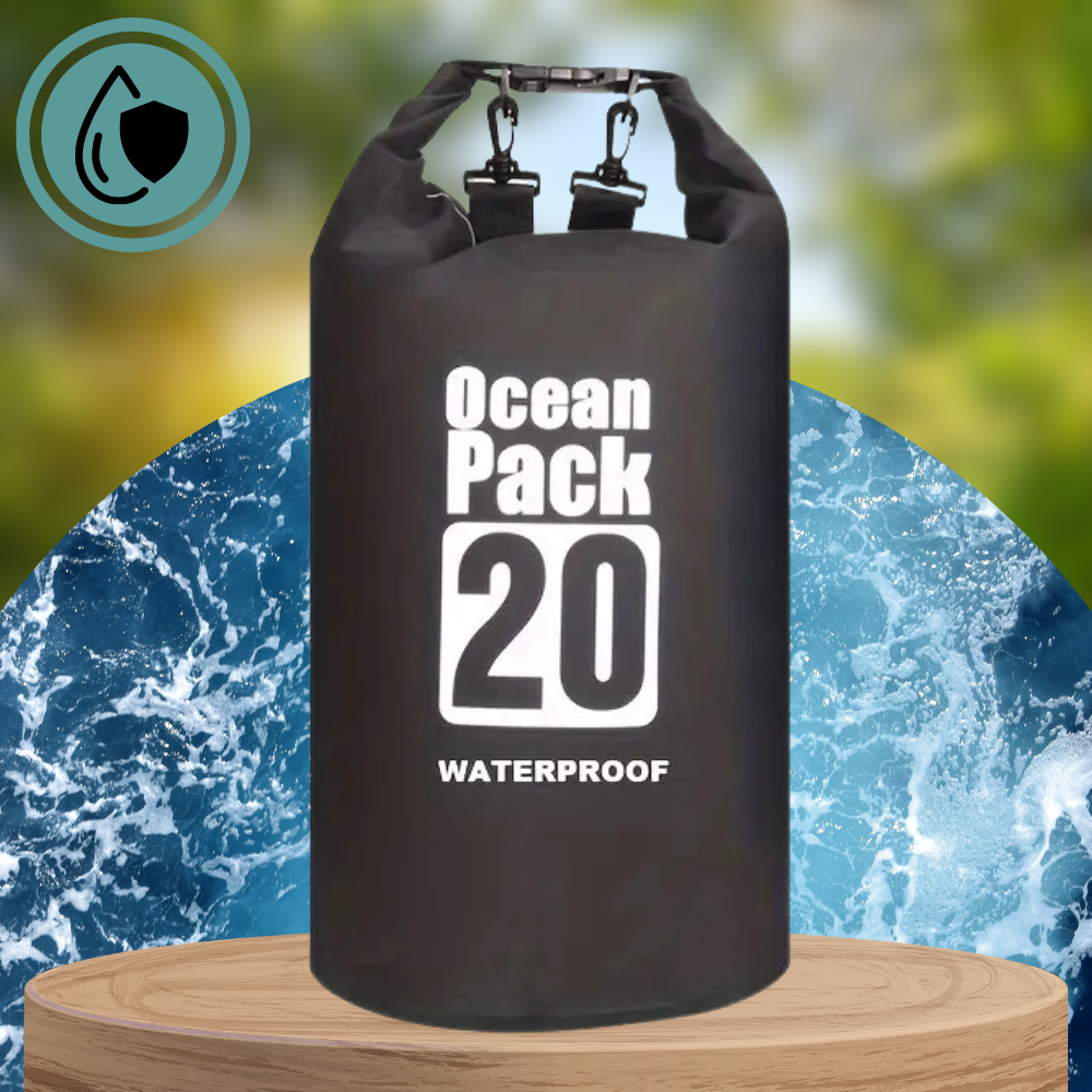 20L Black Waterproof Bag for Kayaking and Hiking (0)
