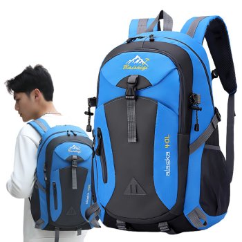 40L Hiking Backpack for Travel, Trekking and Outdoors, Black