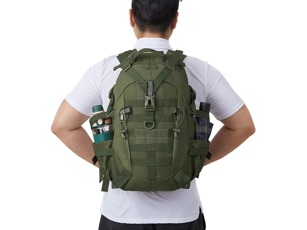 Tactical military backpack 30L for hiking and survival, green (1)