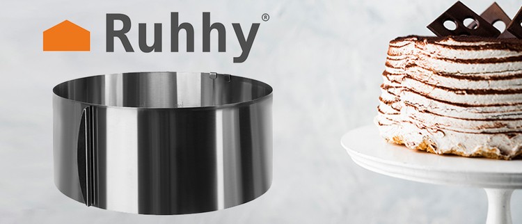 Round Stainless Steel Adjustable Cake Ring Baking Mold (3)