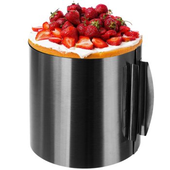 Adjustable Stainless Steel Cake Ring 16-30 cm, 15 cm High Ruhhy 24618