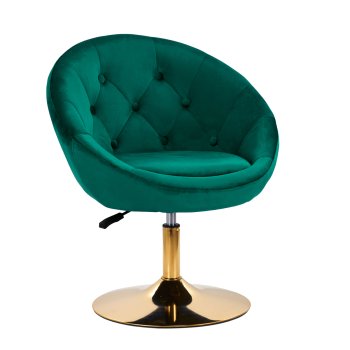 Swivel Beauty Salon Chair 4Rico QS-BL12G Velvet, green