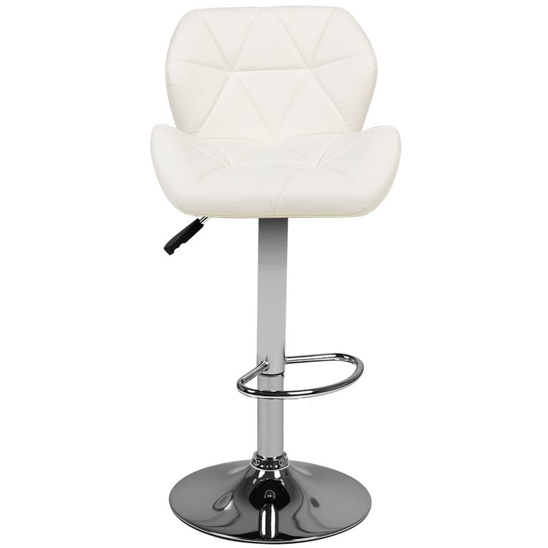Swivel Adjustable Height Bar Counter Stool Chair M01, White (1)