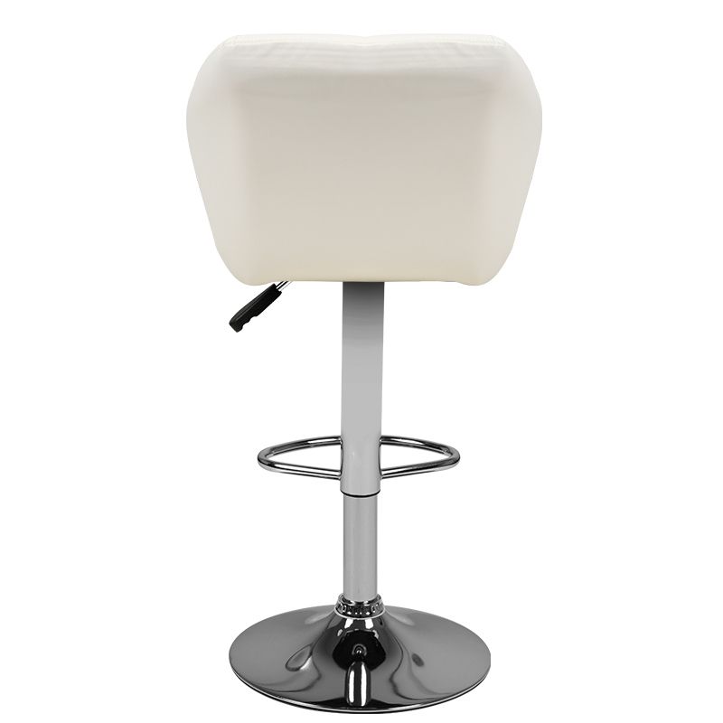 Swivel Adjustable Height Bar Counter Stool Chair M01, White (2)