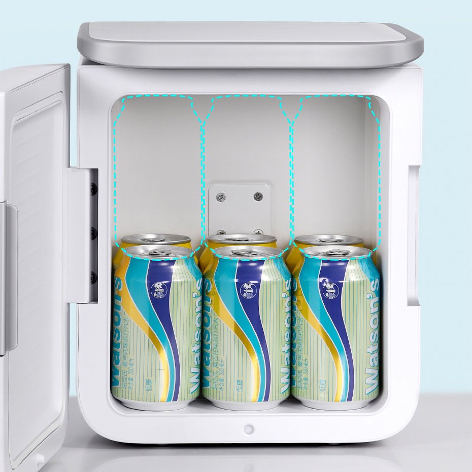 Baseus Igloo Portable Mini Fridge Cooling Box with Heating Function for Home, 6L, 230V, White (6)