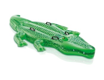 Inflatable Crocodile Ride-On Pool Float with Handles 203x114 cm INTEX 58562