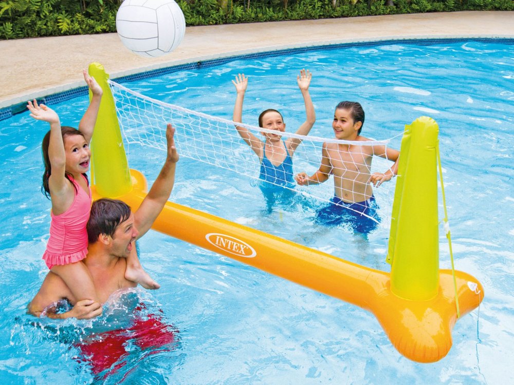 Floating Volleyball Set for Pool with Net and Ball, Intex 56508 (1)