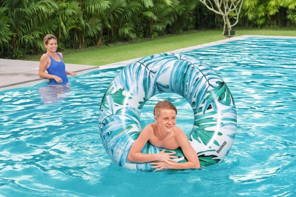 Bestway Tropical Palms 36237 Swim Ring, 119 cm (3)