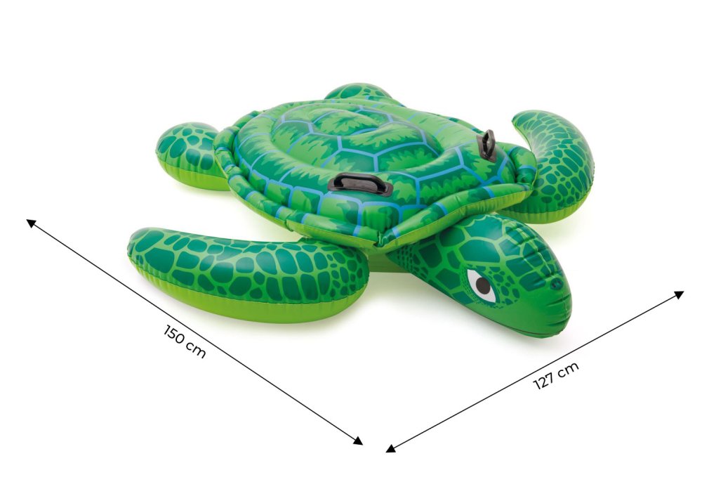 INTEX Inflatable Turtle Ride-On Pool Float for Kids 57524 (3)