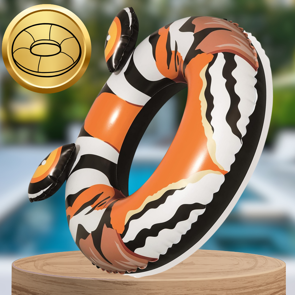 Bestway Tiger Inflatable Swimming Ring for Pool & Beach, 91 cm (1)