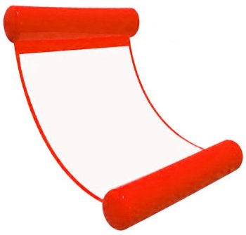 Inflatable Water Lounger Mattress, Red