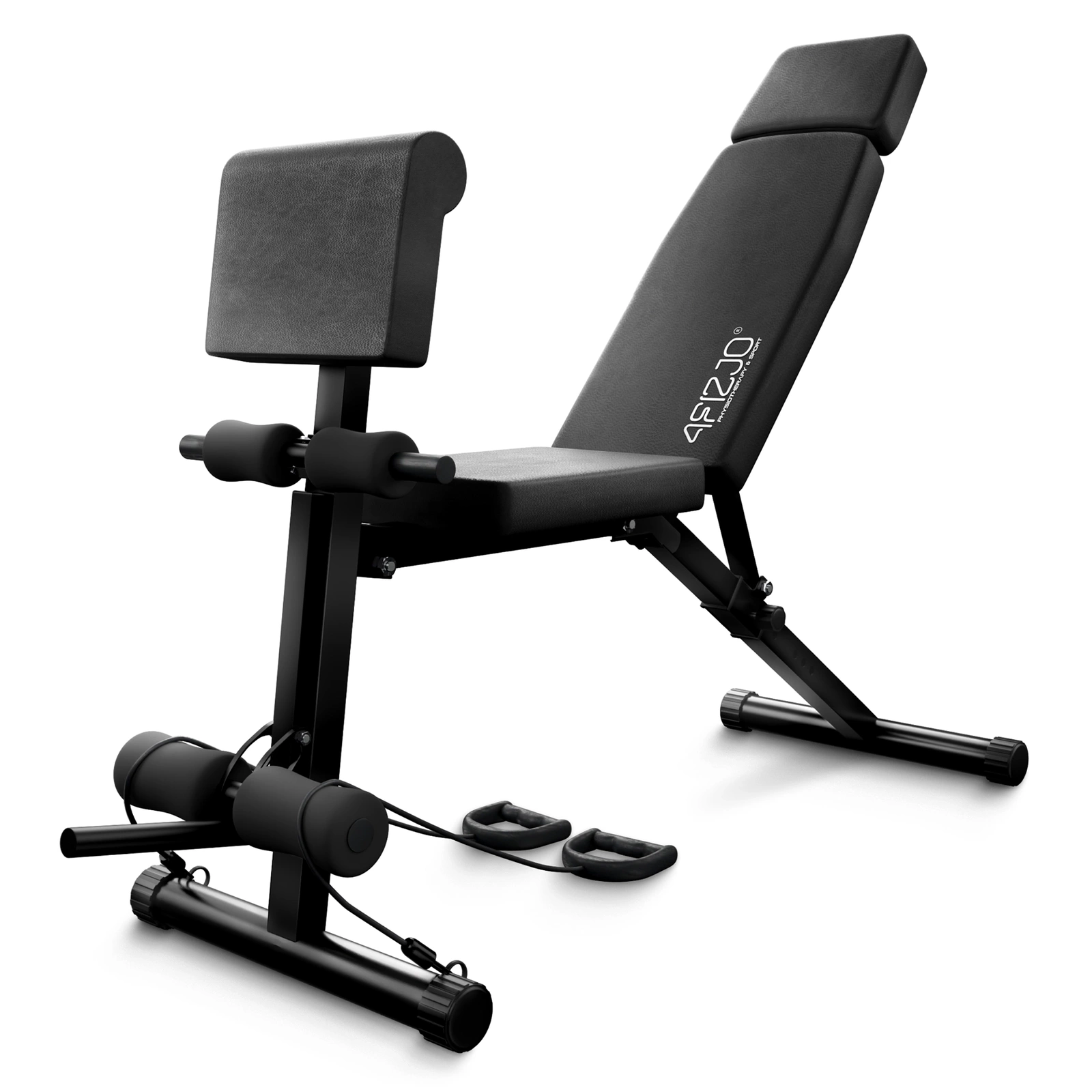 Adjustable Weight Bench PRO 4FIZJO with Preacher Curl, Black (3)
