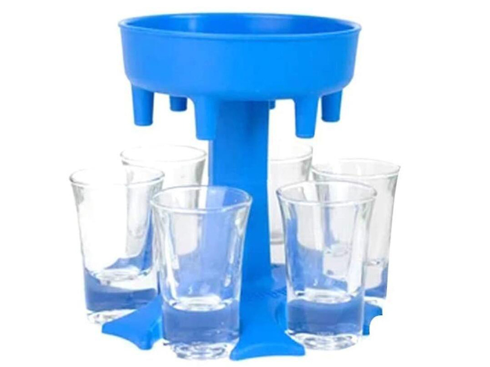 Alcohol Drink Dispenser, Liquor Pourer + 6 Shot Glasses (0)