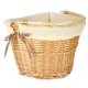 Front Wicker Bicycle Basket RALLEX with Click Mount, white
