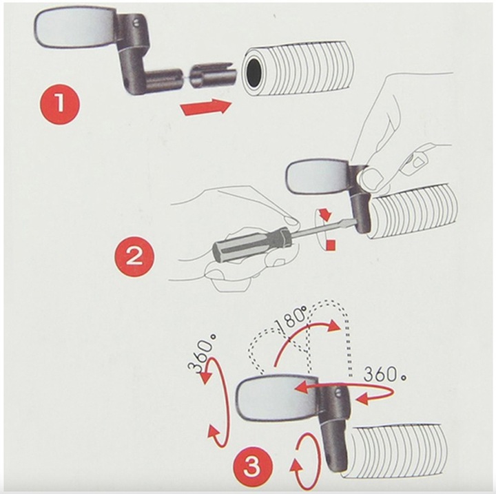 360° Rotating Adjustable Bike Mirror for Handlebars (6)