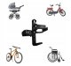 Bicycle Handlebar Water Bottle Bracket Holder, Black