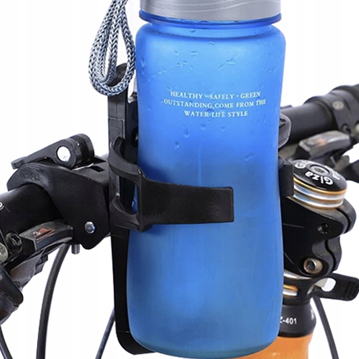 Bicycle Handlebar Water Bottle Bracket Holder, Black (4)