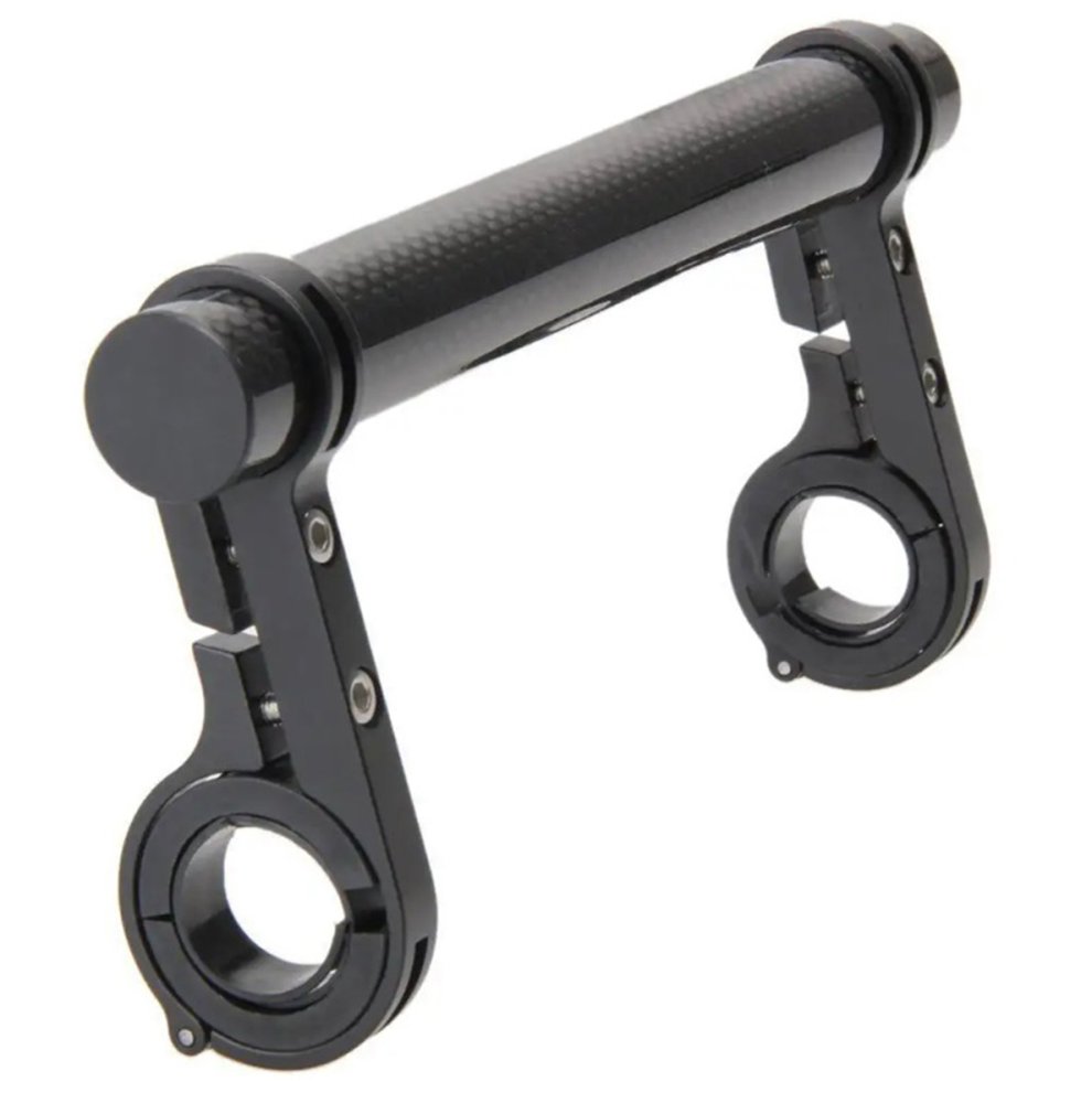 Additional bicycle handlebar mount with double clamp, black (2)