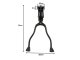 Bike Foot Stand Base Double Legs
