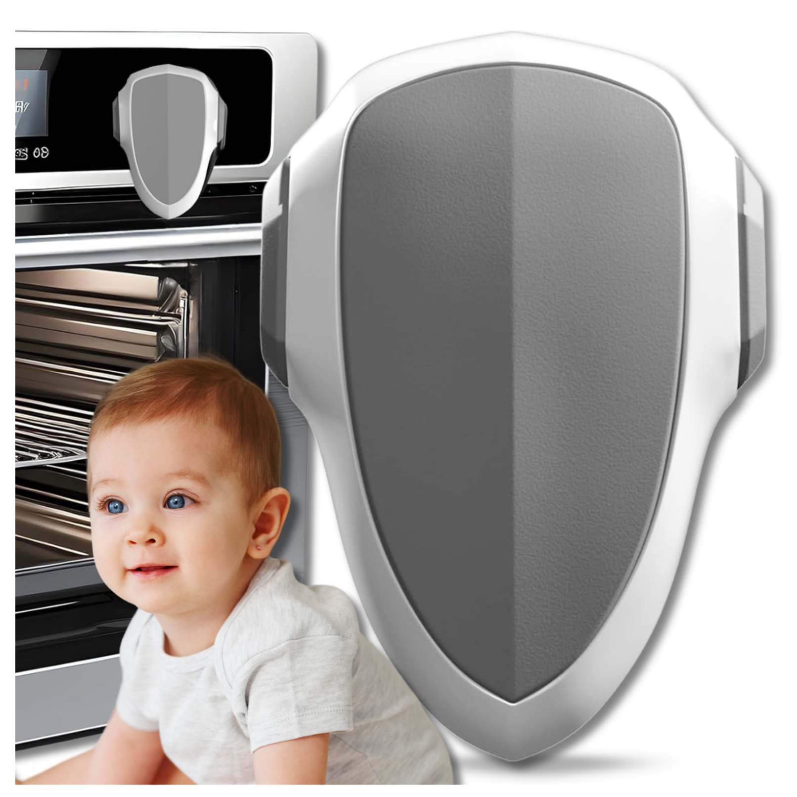 Nicekids Child Safety Oven Door Lock for Baby Proofing Kitchen Appliances