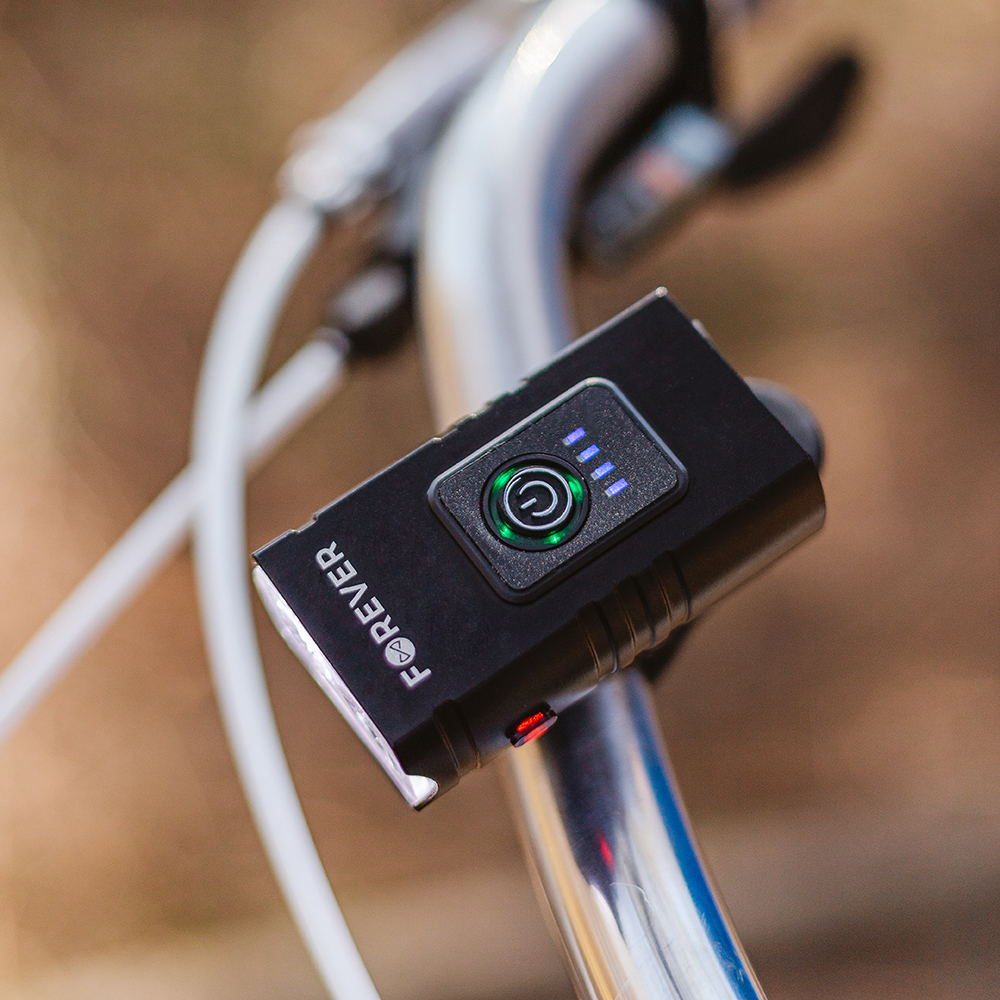 Forever Active BLG-200 Waterproof Bicycle Front and Rear Light, USB (1)