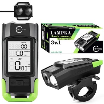Bicycle Light with Speedometer and Horn 3-in-1 Carruzzo