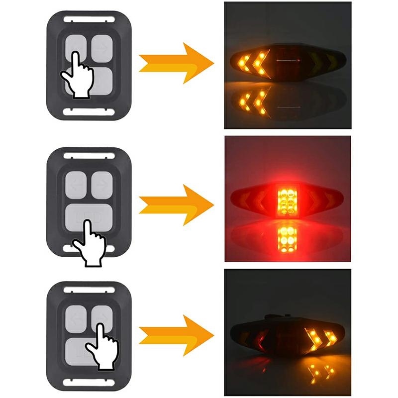 Wireless Bike Light with Turn Signals and Remote Control (0)
