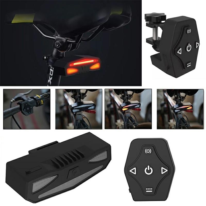 Wireless Bike Tail Light with Turn Signals and Remote Control (2)